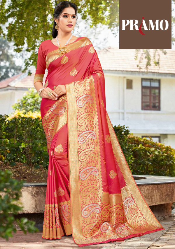 Buy Hot Pink Satin Silk saree online-Karagiri
